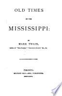 Old Times on the Mississippi by Mark Twain book cover