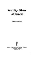 Guilty Men of Suez by Frank Verity book cover