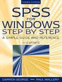 SPSS for Windows Step by Step by Darren George book cover