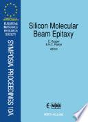 Silicon Molecular Beam Epitaxy by Erwin Kasper book cover