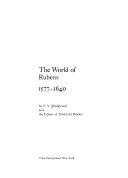 The World of Rubens, 1577-1640 by Cicely Veronica Wedgwood book cover