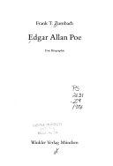 Edgar Allan Poe by Frank T. Zumbach book cover