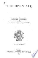 The Open Air by Richard Jefferies book cover