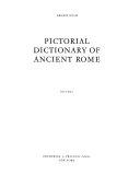 Pictorial Dictionary of Ancient Rome by Ernest Nash book cover