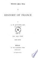 A History of France by George William Kitchin book cover