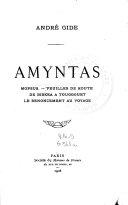 Amyntas by André Gide book cover