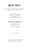 Bird-lore book cover