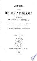 Mémoires du duc Saint-Simon by duc Louis de Rouvroy Saint-Simon book cover