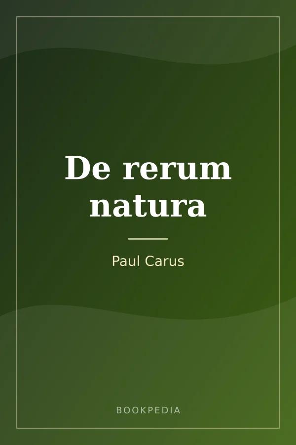 De rerum natura