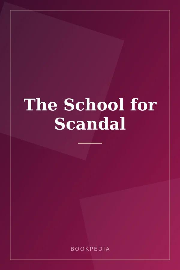 The School for Scandal book cover