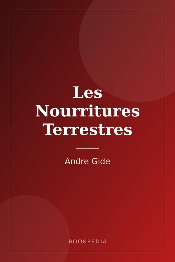 Les Nourritures Terrestres by Andre Gide book cover