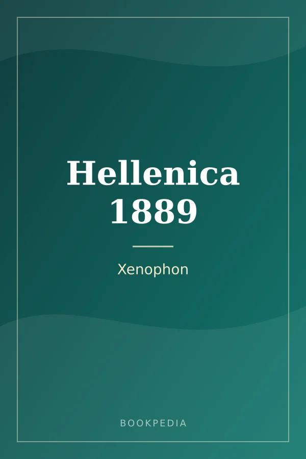 Hellenica 1889 by Xenophon book cover