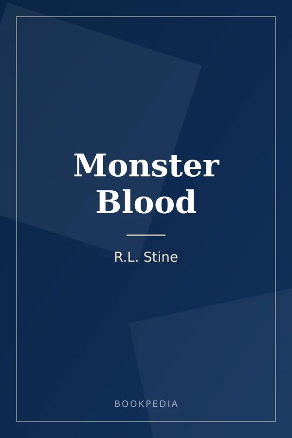 Monster Blood by R.L. Stine book cover