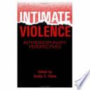 Intimate Violence by Emilio Viano book cover