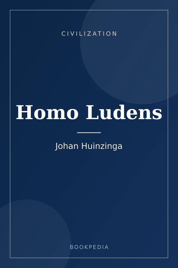 Homo Ludens by Johan Huinzinga - Civilization book cover